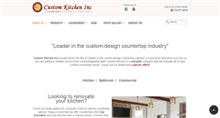 Desktop Screenshot of customkitcheninc.com