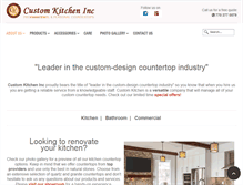 Tablet Screenshot of customkitcheninc.com